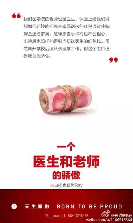 锤子科技天生骄傲系列精选文案：一个医生和老师的骄傲